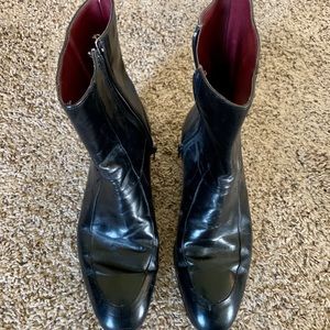 Black Florsheim The Royal Imperial Vintage Boots.